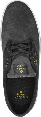 Emerica The Romero Laced Skate Shoes - Grey/Black/Yellow