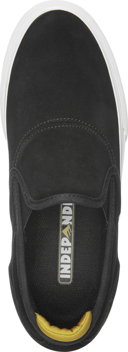 Emerica x Independent Wino Skate Shoes - Black/White
