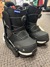 Pre Owned Burton Kids Step On Boots Size 7 & Burton Kids Step on Binding