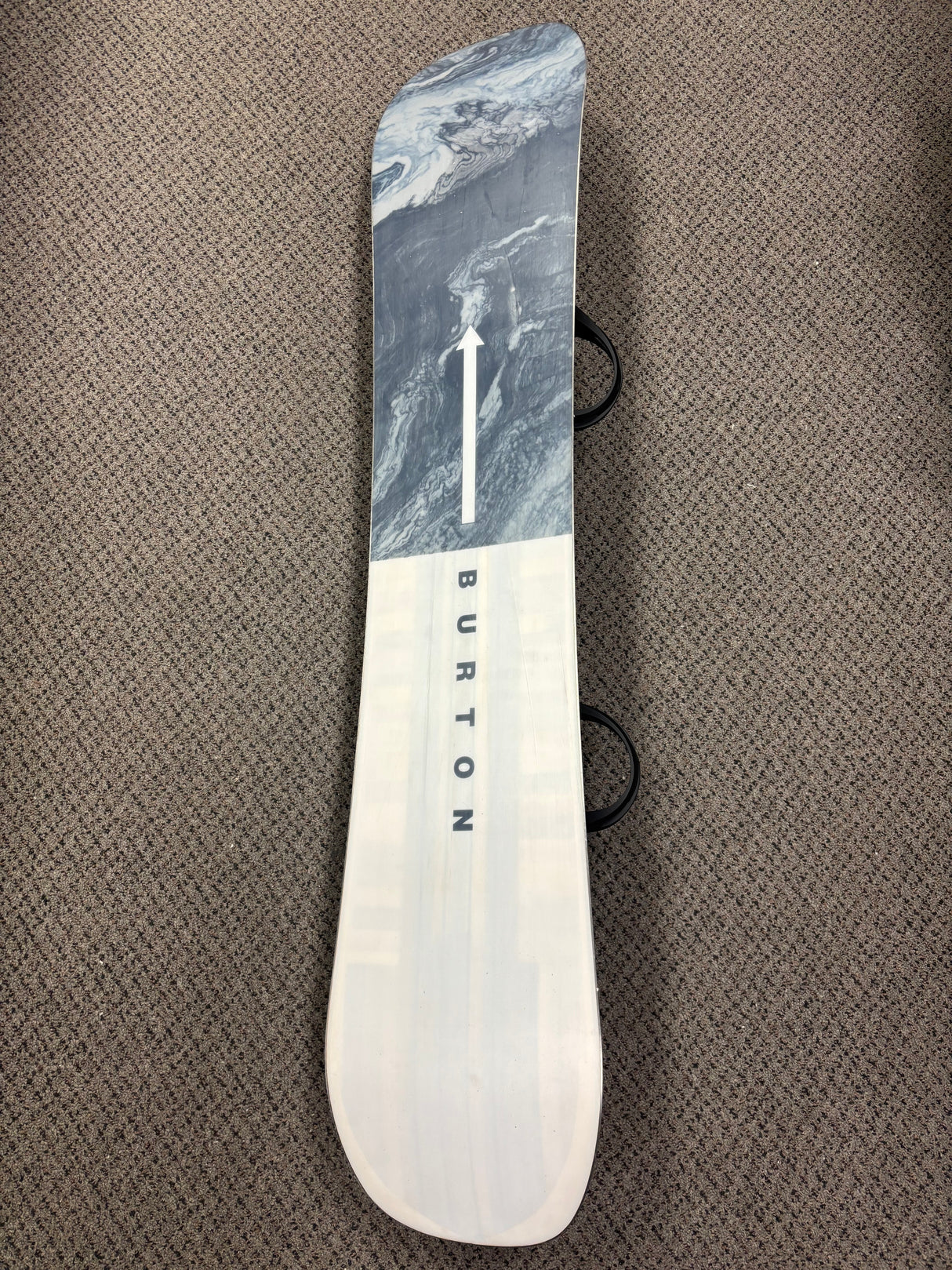 Pre Owned Burton Flight Attendent 152cm Snowboard & New Burton Cartel Bindings Black Medium