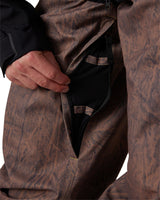 686 Men's Dojo Shell Pant - Brown Crinkle Wash - detail