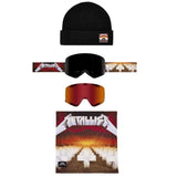 608 Smarty Magnetic Metallica Snow Goggles Black Frame / Solar Mirror Lens with bonus black lens - 2027
