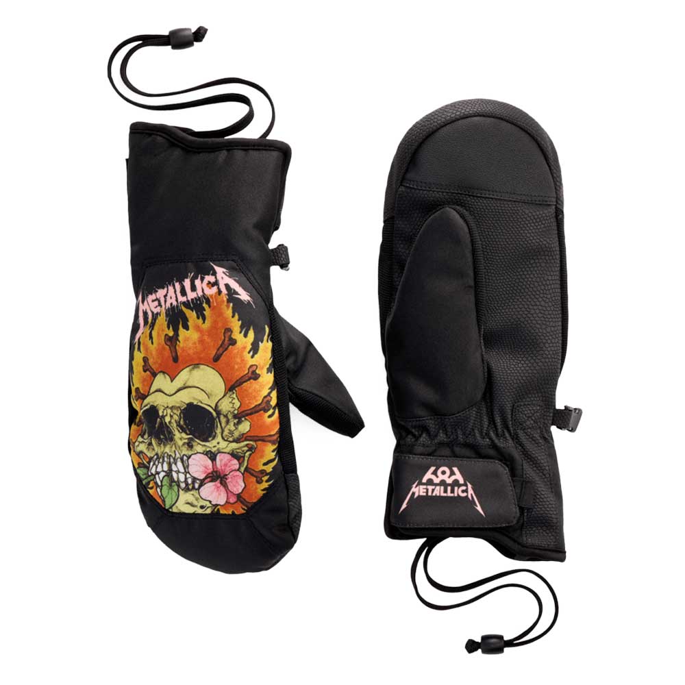 686 Women's Revel Metallica Black Mittens - 2027