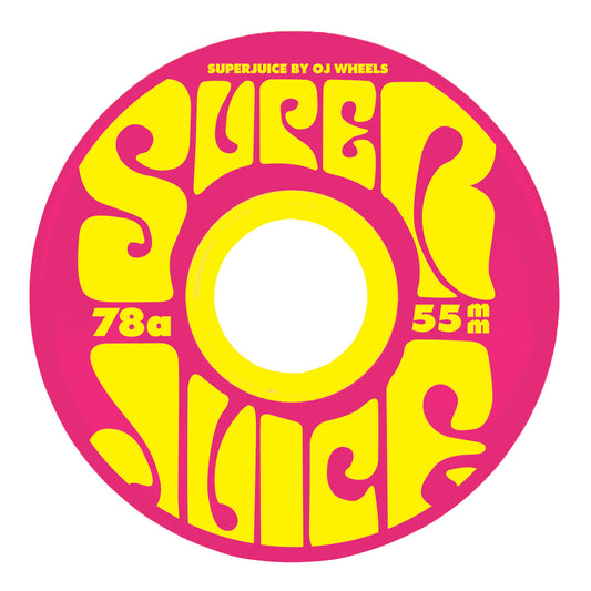 OJ Mini Super Juice Blazing Pink 78a 55mm Skateboard Wheels