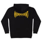 Independent Carved Span Pullover Hoodie Men's Sweatshirt - Black