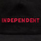 Independent Beacon Snapback Unstructured Mid Hat - Black