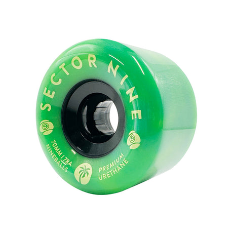 Sector Nine 78a Nineball 70mm Longboard Wheels Green Goblins