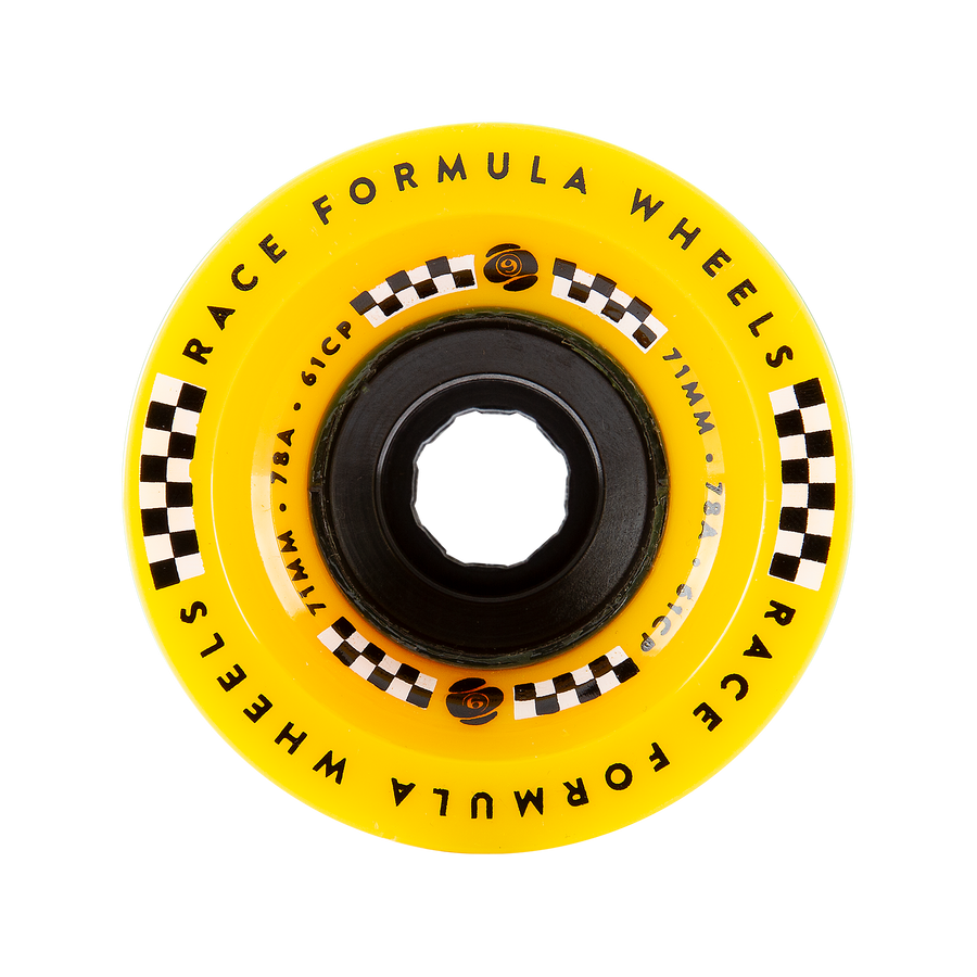Sector Nine 78a Race Formula Yellow 71mm Longboard Wheels