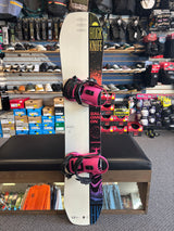 Pre Owned Salomon Huck knife Grom 145cm Wide Snowboard & Pre Owned Union Force Medium Bindings