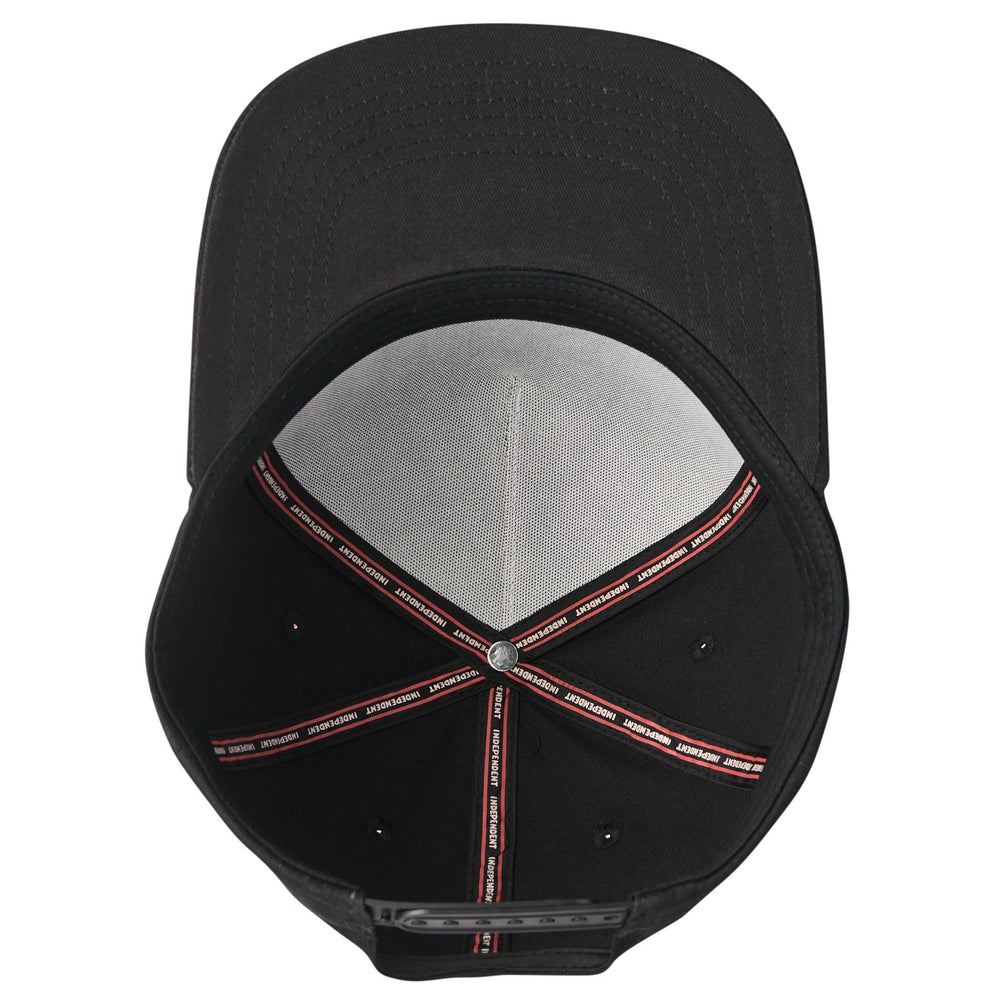 Independent Chrome Summit Snapback Mid Profile Hat - Black