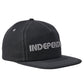 Independent Groundwork Snapback Unstructured Low Hat - Black