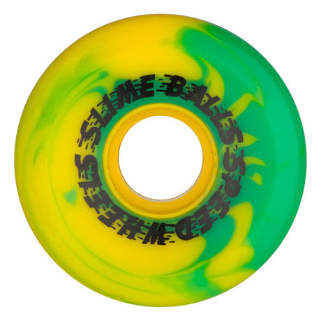 Slime Balls Wheels 78a Spewage OG Slime Green Yellow Swirl 60mm Skateboard Wheels
