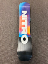 Pre Owned Nitro Prime 160cm Wide Snowboard & Union Contact Pro Bindings Large