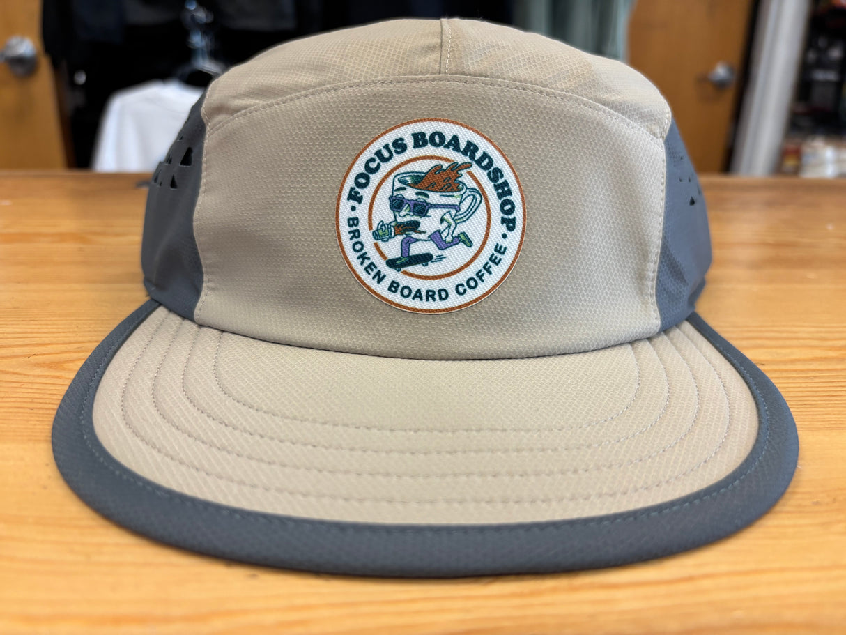 Coal X Focus X Broken Provo UPF Tech 5 Panel Cap