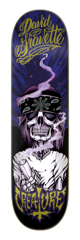 Creature Gravette Hippie Skull 20Th Pro Skate Deck 8.3"