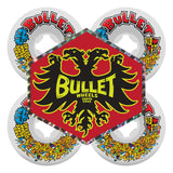 Slime Balls Bullet Riot Vomits White 97a 54mm Skateboard Wheels 60mm