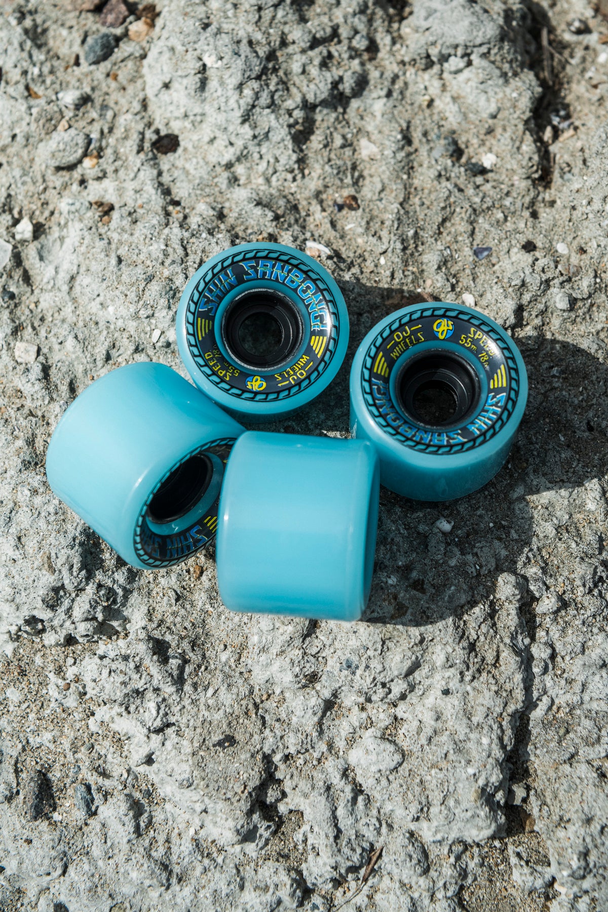 OJ  Shin Sanbongi Mini Super Juice Blue 78a 55mm Skateboard Wheels