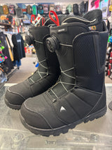 Pre Owned Burton Moto Snowboard Boot Size 8.5 Black