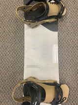 Pre Owned Salomon Super 8 154cm Snowboard and New Salomon District Medium Bindings