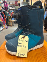 Pre Owned Burton Moto Snowboard Boot Size 8.5