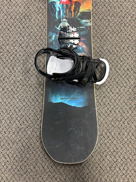 Pre Owned Never Summer Bantam 130cm Snowboard & Burton Smalls Bindings