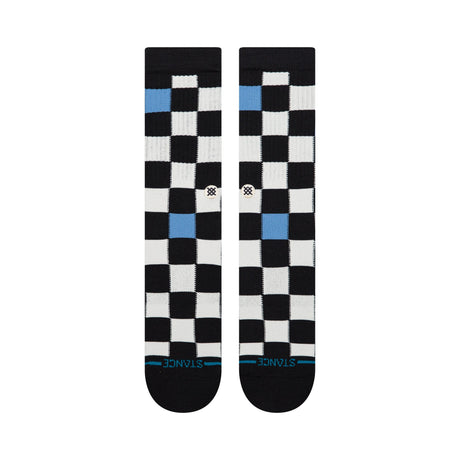 Stance Chef Check Crew Socks Black