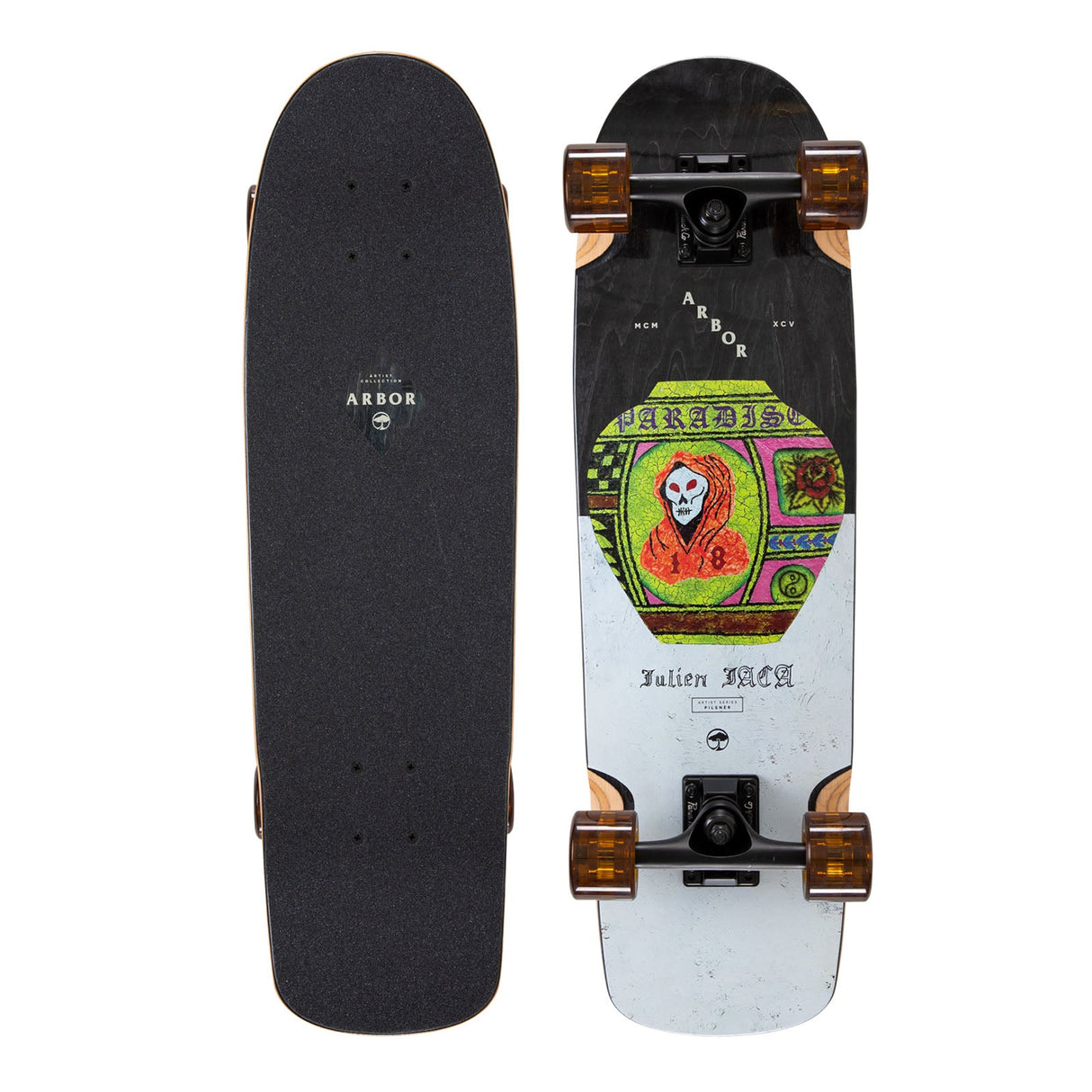 Arbor Pilsner Artist Cruiser Complete Skateboard Julien Jaca
