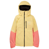 Burton Women's [ak] Upshift Gore Tex 2L Snowboarding Jacket Buttermilk/ Reef Pink