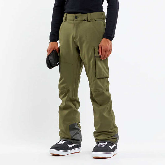 Volcom Men's New Articulated Snow Pants - Military