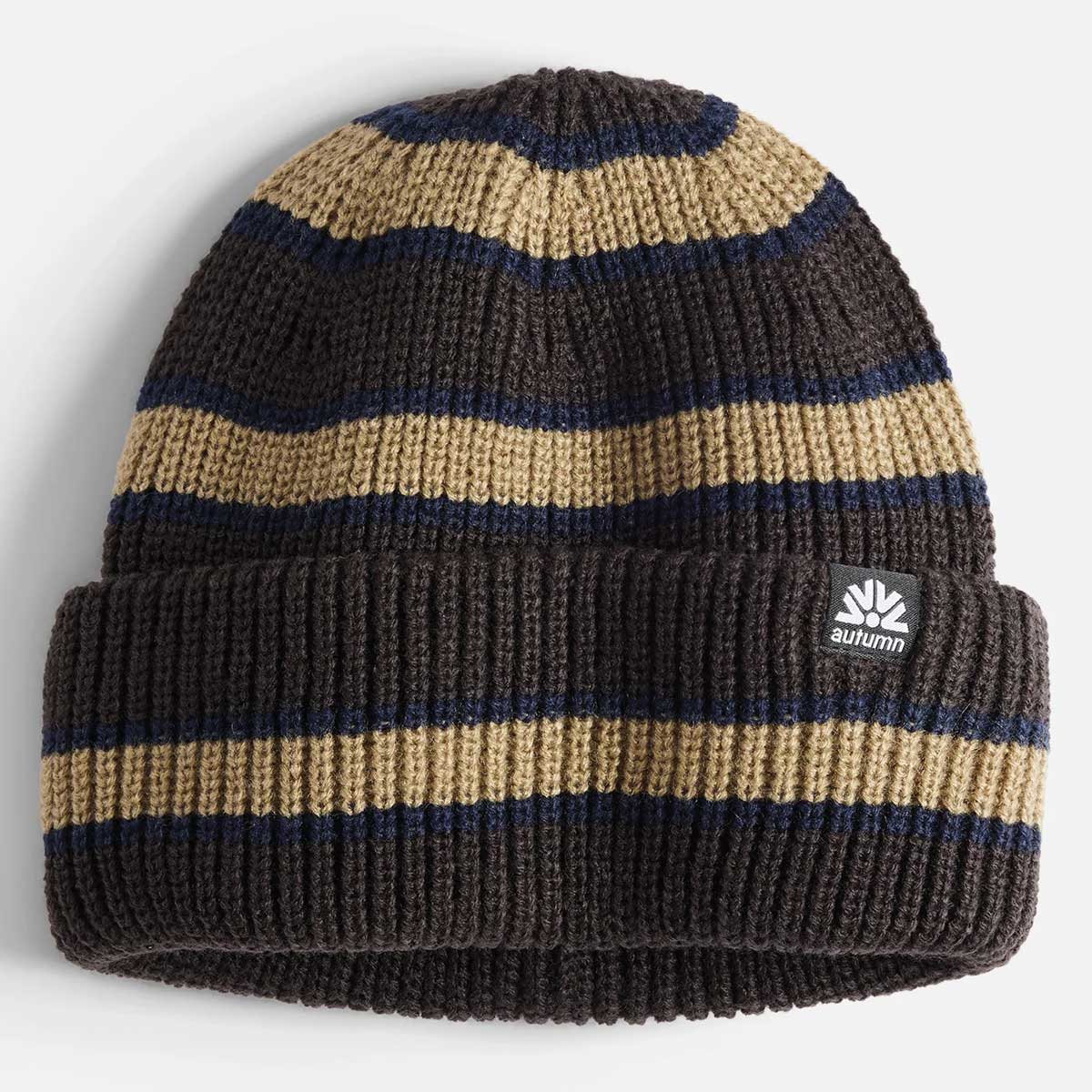 Autumn Slacker Striped Beanie