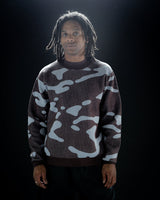 Howl Heavy Knit Crew - Brown 2027