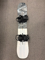 Pre Owned Burton Flight Attendent 152cm Snowboard & New Burton Cartel Bindings Black Medium