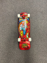 Santa Cruz X Stranger Things Grabke Max Melting Clock Skateboard Deck 9.7" Complete