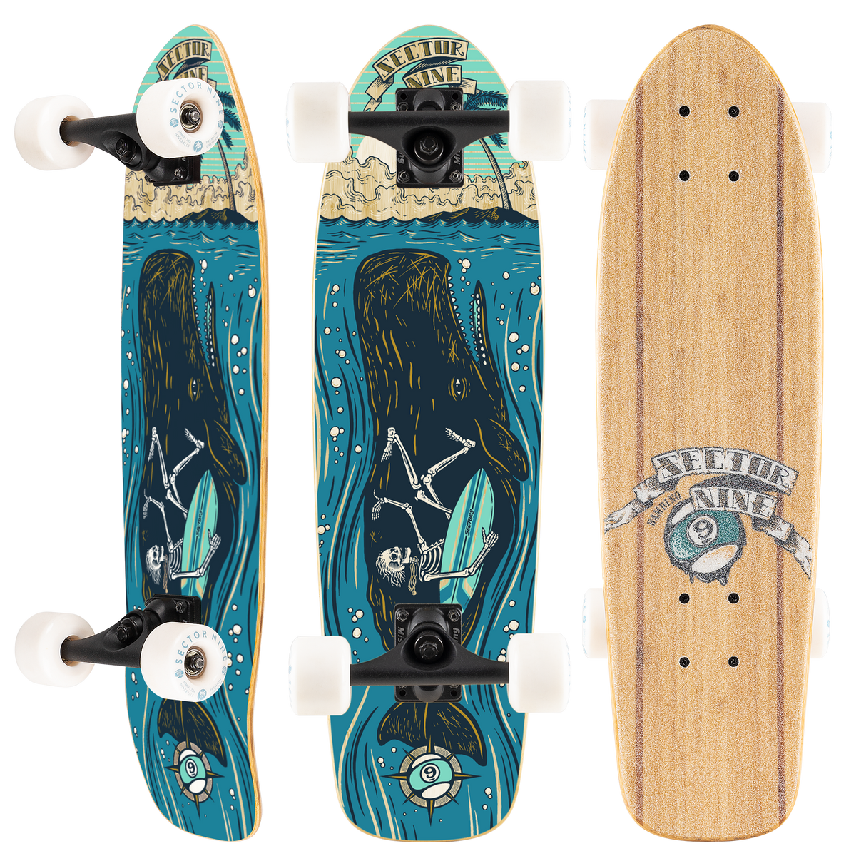 Sector Nine Bambino Moby Cruiser Skateboard Complete