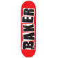 Baker Skateboard Brand Logo Black/Red Skateboard Deck 8.75"