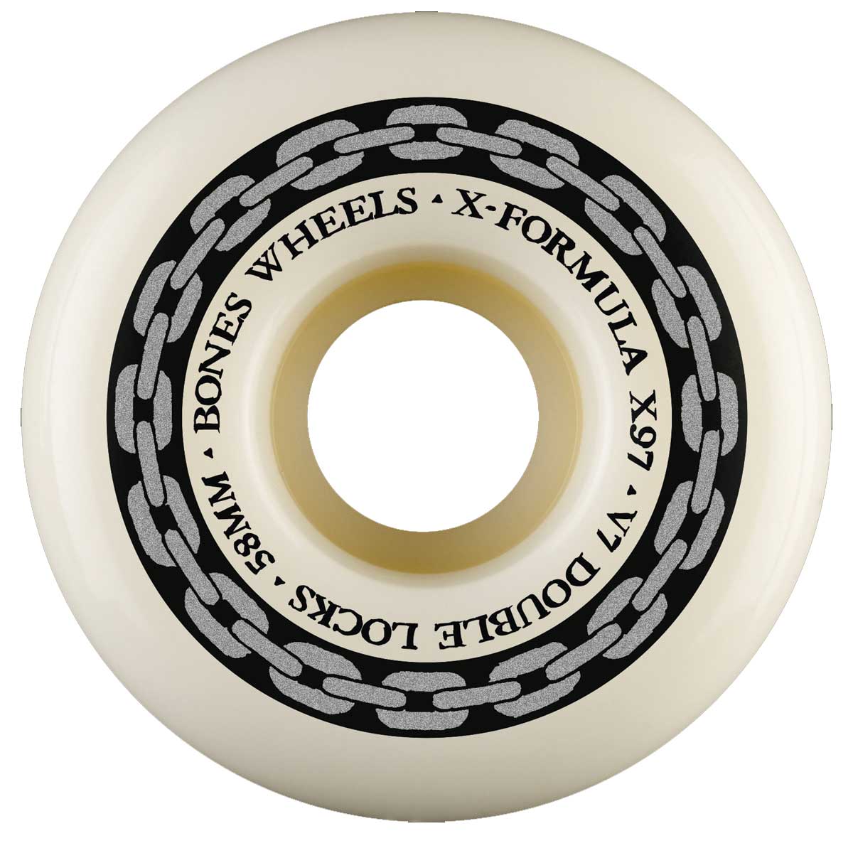 Bones 97a X-Formula V7 Double Locks 58mm Skateboard Wheels