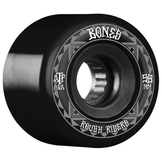Bones ATF Rough Riders 80a Skateboard Wheels - 59mm Black