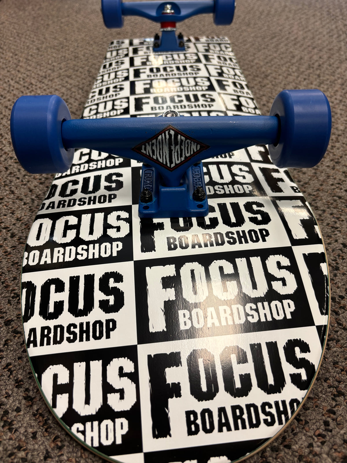Focus Repeater Logo Skateboard Complete 8.75 Blue