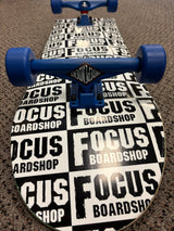 Focus Repeater Logo Skateboard Complete 8.75 Blue