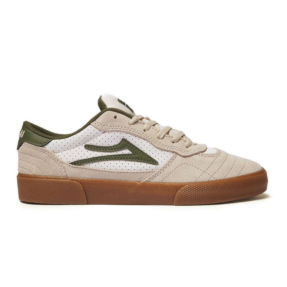 Lakai Cambridge Skate Shoes Cream Suede