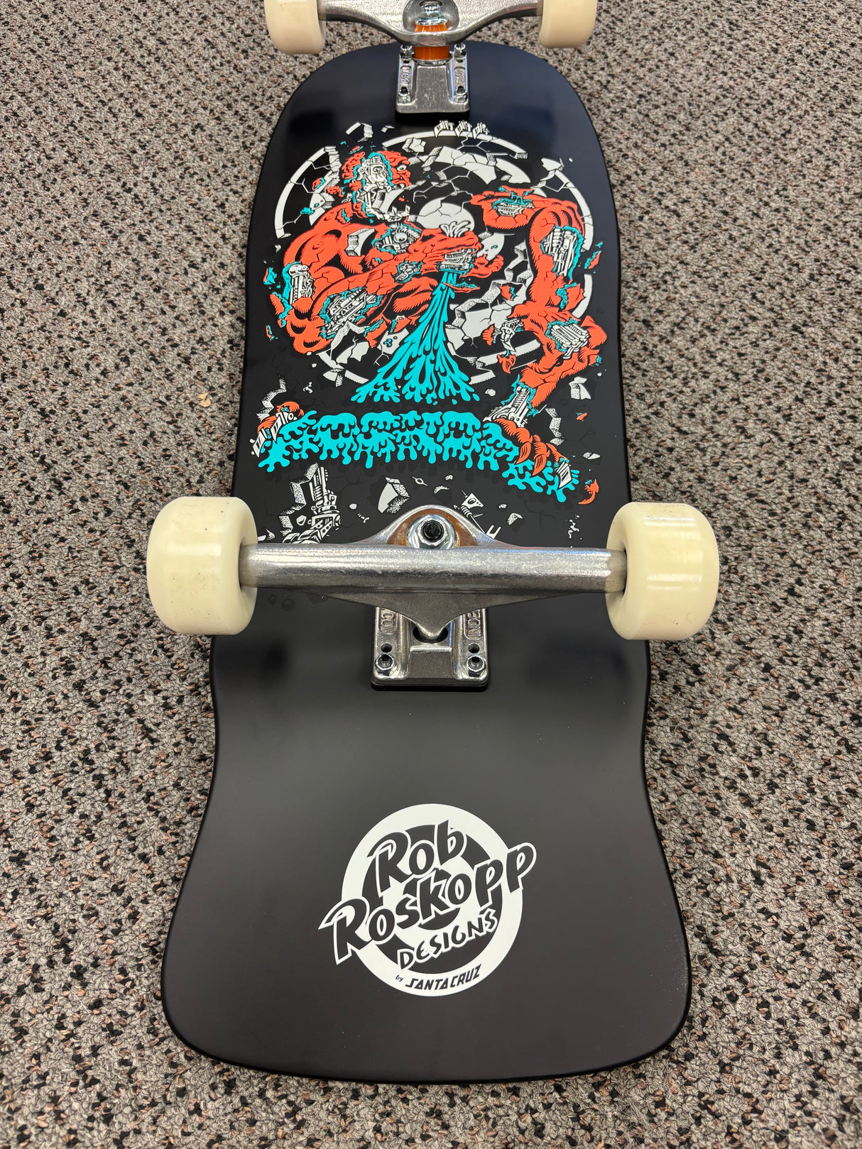 Shop Santa Cruz Roskopp Four Reissue Skateboard Complete 10.21"