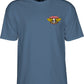 Powell Peralta Winged Ripper Short Sleeve T-Shirt - Indigo Blue