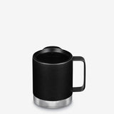Klean Kanteen Santa Cruz Dot Logo 12oz Camp Mug Black With Tumbler Lid