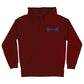 Independent Carved Span Pullover Hoodie Men's Sweatshirt - Maroon