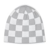 Corduroy Checkmate Beanie - White