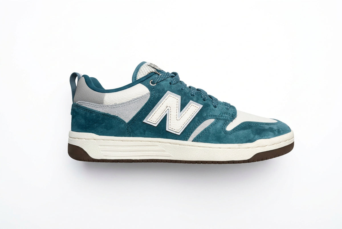 New Balance 480 Special Edition Focus UK Skate Shoes - Blue & White