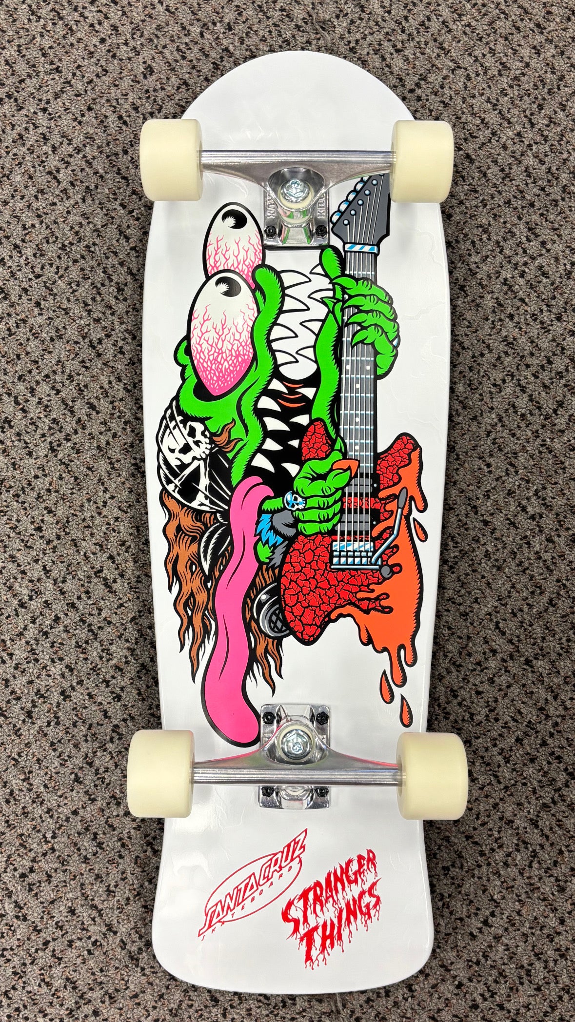 Santa Cruz X Stranger Things Meek Slasher Eddie Reveal 10.1" Skateboard Complete