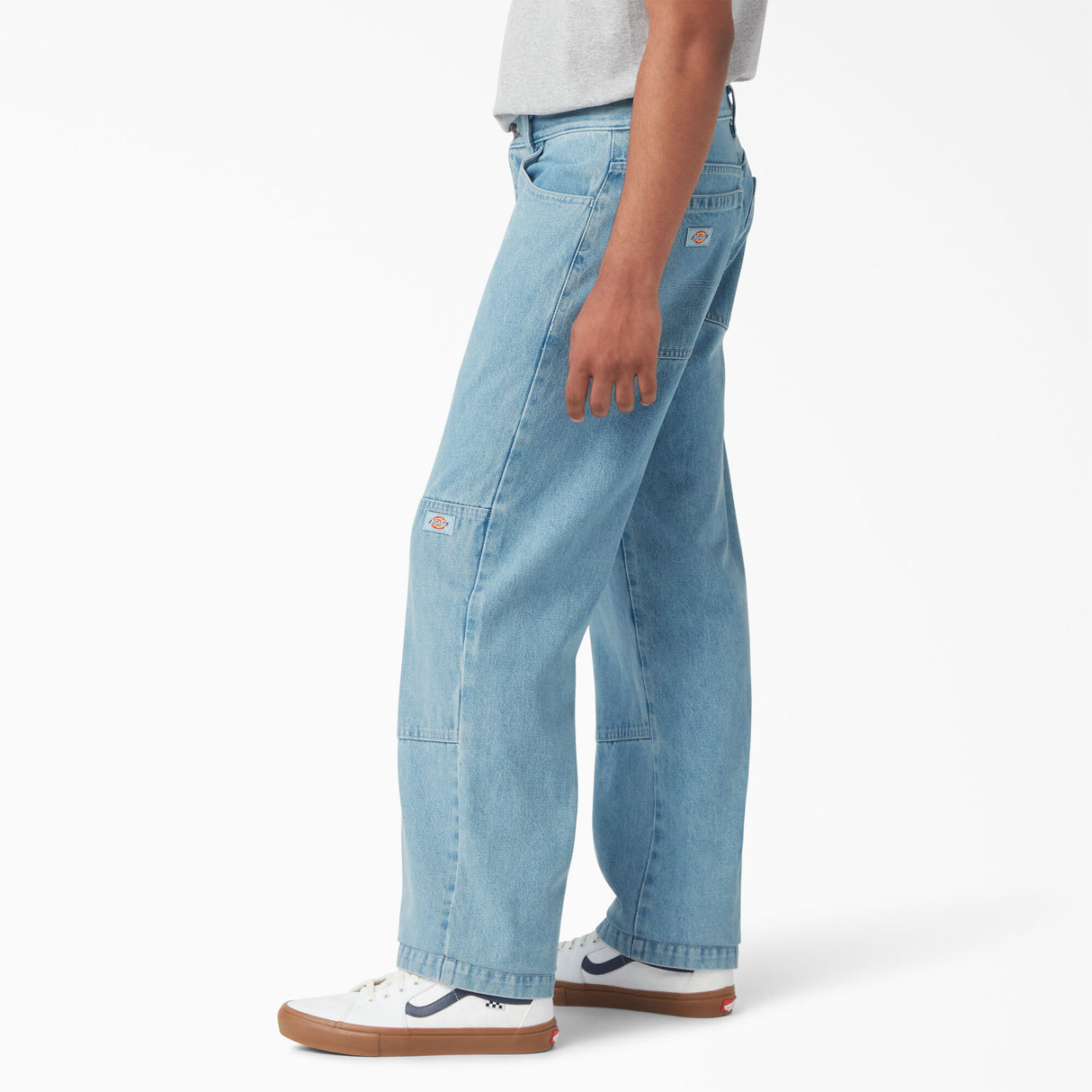 Dickies Loose Fit Double Knee Jeans Light Denim