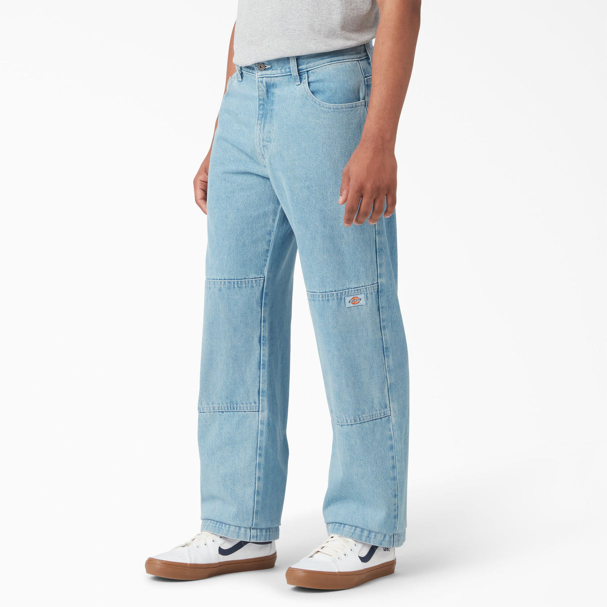 Dickies Loose Fit Double Knee Jeans Light Denim