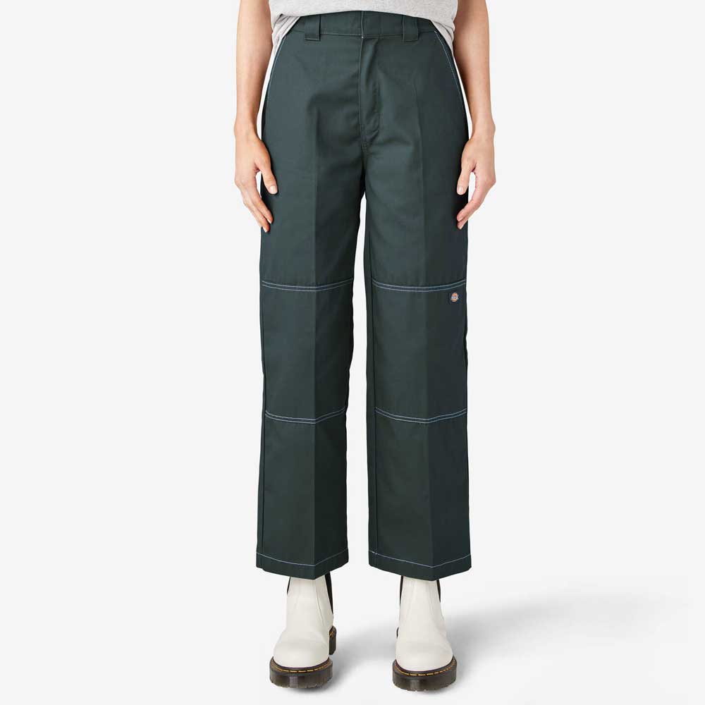 Dickies Women's Relaxes Double Knee Pant- Reflecting Pond